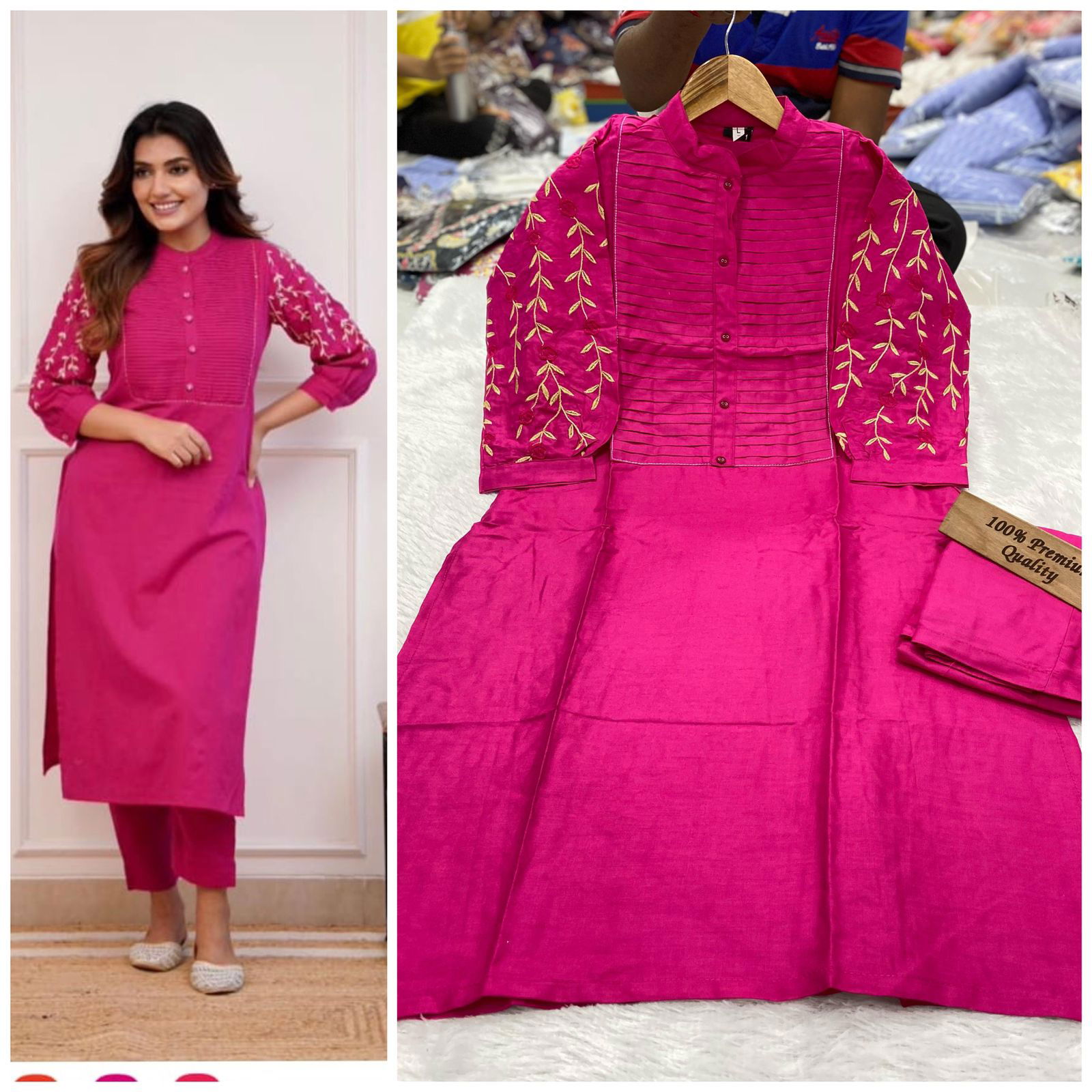  Kachuko By Tdg Heavy Rayon Cotton Kurti With Bottom Catalog